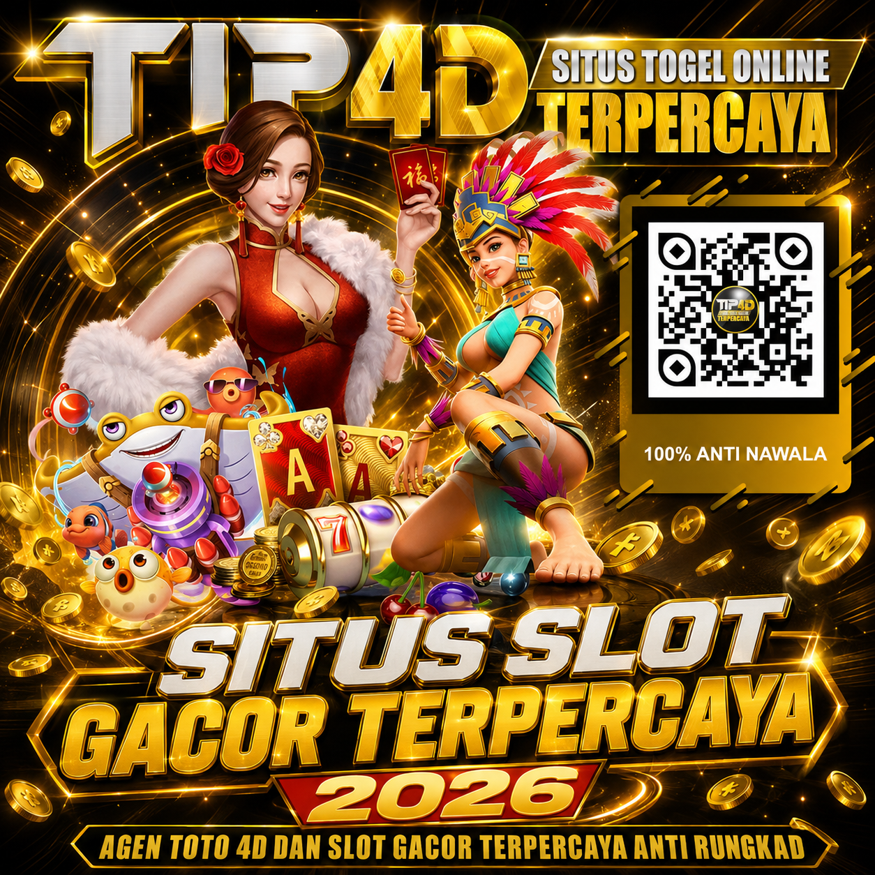TIP4D Situs Slot Gacor Terpercaya 2026 Resmi dengan Jackpot Besar, Bonus Melimpah, dan Deposit Mudah Hari Ini