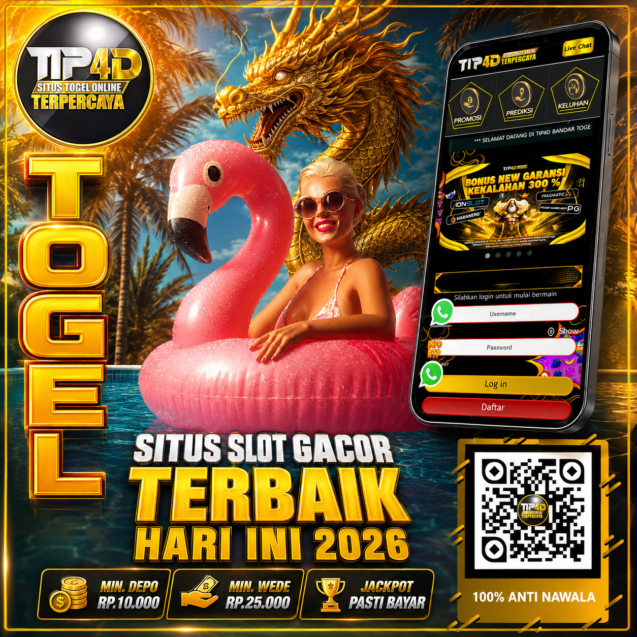 TIP4D: Situs Slot Gacor Terbaik Hari Ini 2026 dengan Akses Mudah dan Pilihan Permainan Terlengkap