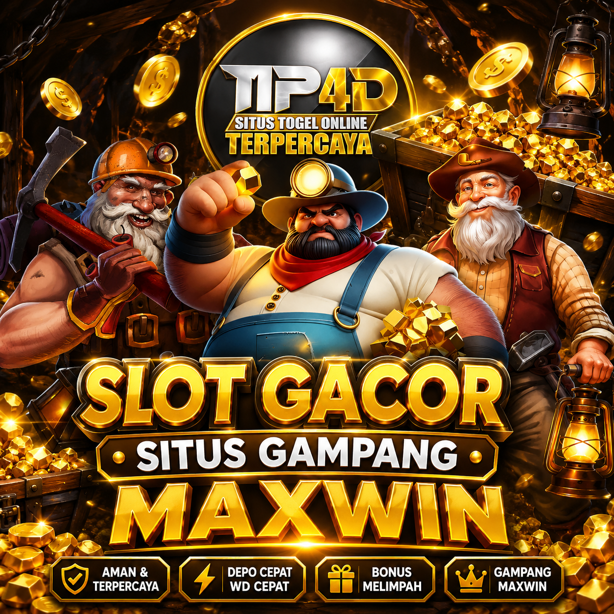 Slot Gacor Situs Gampang Maxwin dengan Nuansa Tambang Emas Modern dan Karakter Miner Super Keren