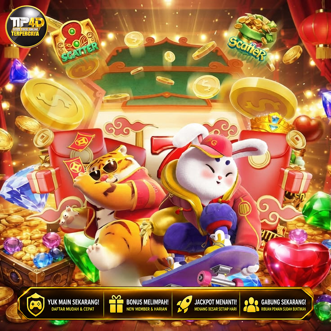 TIP4D Hadir dengan Nuansa Keberuntungan Ceria, Visual Menarik, dan Promo Menyenangkan untuk Pengalaman Bermain Online